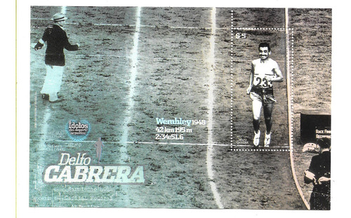 Idolos Deportivos Delfor Cabrera Maraton Wembley´48 H Block 