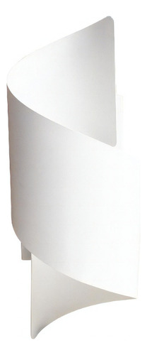 Arandela Espiral Moderna Interna Aluminio Decorações Cor Branco