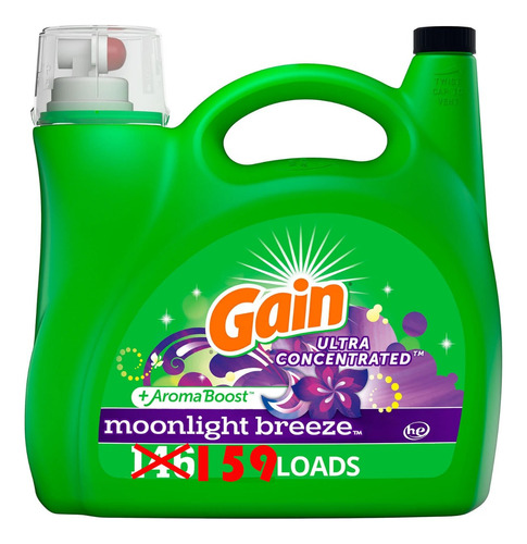 Gain Ultra Concentrado Detergente Moonlight Breeze 146 Loads