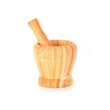 Mortero Triturador Macerador Especias Molcajete 100% Bambu