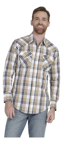 Camisa Vaquera Hombre Wrangler Regular Fit Manga Larga 928