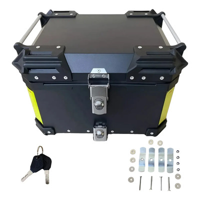 Baú Atrox Space 45L Preto C\u002F Suporte Universal e Forração Interna | Frete grátis