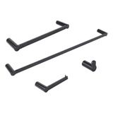 Juego De 4 Accesorios Para Baño Lía Urrea 1001cl.2 Negro