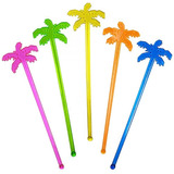 Mezclador Bebidas Cocteles Palmera Licores 100 Und Colores Color Colores Surtidos