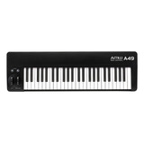 Amw A49 Teclado Controlador Midi Usb 49 Teclas Preto