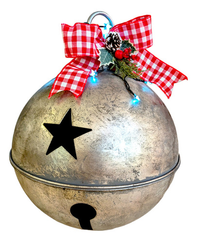 Cascabel Navideño Metal Gigante