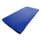 Colchoneta 1 X 50 X 4 Con Cierre Gimnasia Fitness Reforzada Color Azul