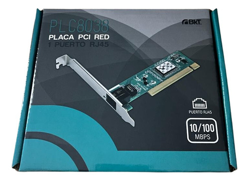 Placa De Red Bkt Plc8038 Ethernet Pci 100mb/s