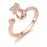 Anillo Gato Ajustable Neko Kawaii Cute Cat Cabezita Brillant