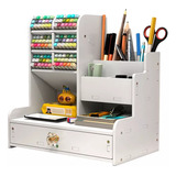 Organizador De Escritorio Stuff Holder Con Cajón Multiusos