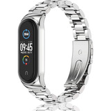 Malla Metal Silver Para Xiaomi Mi Band 5/4/3 