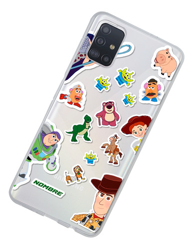 Funda Para Galaxy Personajes Toy Story Personalizada Nombre