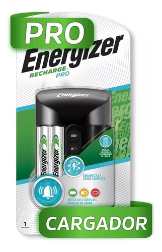 Cargador Energizer Universal Pro Incluye 2 Pilas Aa