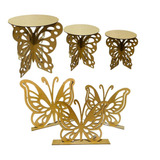 Trio Boleira Borboleta Mdf Pmg Novidade + Display Borboleta