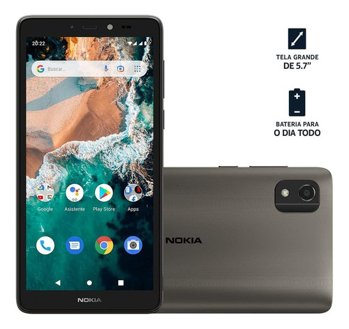 Nokia C2 2nd Edition Dual Sim 32 Gb Cinza 2 Gb Ram