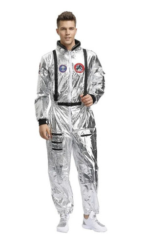 Traje Brillante For Cosplay Space, Unisex, De Astronauta Pl