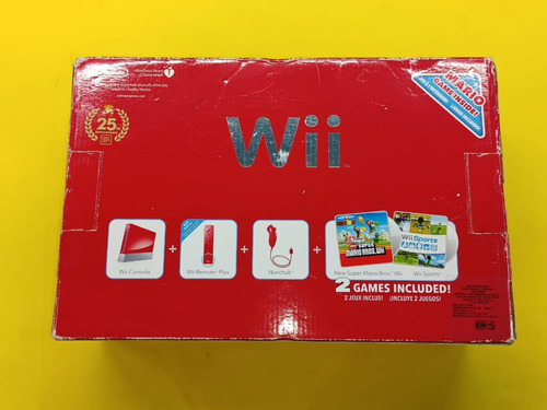 Consola Nintendo Wii Edicion New Super Mario Bros En Caja 