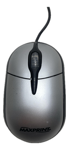 Mouse Maxprint  Ótico Ps/2 Prata E Preto 