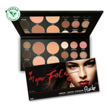 Paleta De Sombras In Your Face Rude Cosmetics 3 En 1