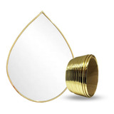 Moldura Espelho Flexivel Oval Organico Ate 6mm 50 Mts Ouro