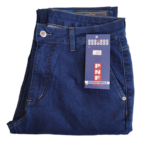 Calça Jeans Pininfarina Tradicional Bolso Faca Azul