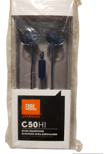 Audífonos In-ear Jbl C50hi Azul
