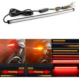 Tira Led Direccionales Secuencial Luz De Freno 30cm Led Moto