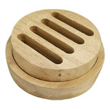 Jabonera Desmontable Circular De Madera The Mash Store