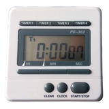 Timer Digital Reloj 4 Tiempos Alarma Regresivo Y Progresivo 