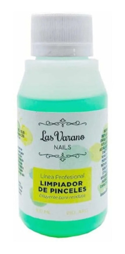 Limpiador De Pinceles Las Varano 100ml Uñas Profesional