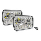 Par Faro Led 7 Pulgadas Rectangular 15 Led Alta/baja F1