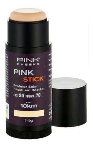 Pinkcheeks Protetor Solar Facial Pink Stick Fps 90  Cor 10km