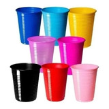 Vaso Plástico Desechable Color Solido 250ml 10 Un