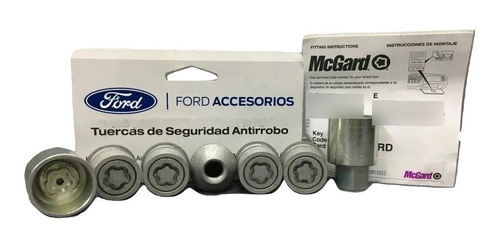 Kit Tuercas Seguridad Ecosport 2105 2016 2017 (5 Tuercas)