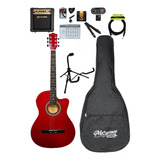 Paquete De Guitarra Cg851 Accesorios Y Amplificador Mg10