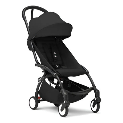 Cochecito de paseo Stokke Yoyo3 negro compacto ligero y fácil de plegar | Meses sin interés