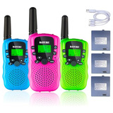 Baturu Walkie Talkies Recargables Para Niños, Walkie Talkie