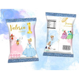 Bolsas De Papas Personalizadas (chip Bags) Princesas 15pz