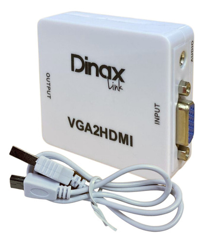 Conversor Vga A Hdmi Adaptador Convertidor Video Y Audio