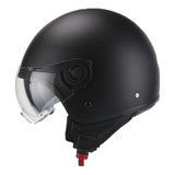 Casco Abierto Avx Doble Visor Fs 710 Negro Mate Rpm925