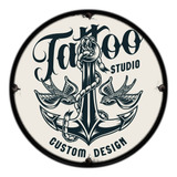 #173 - Cuadro Decorativo Vintage 30 Cm / Tattoo Ancla Cartel