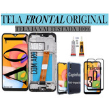 Tela Frontal Original C/ Aro A01, A015+pelic.3d+capinha+cola