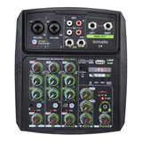 C4 Consola Mezclador De Audio 4 Canales/efectos/bluetooth