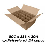 3 Caixas De Papelão 50 X 33 X 20 P/ 24 Copos C/ Div Mudança