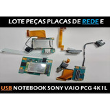Lote Peças Placas De Rede E Usb Notebook Sony Vaio Pcg 4k1l