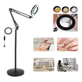 Lampara Lupa Led Con Lupa Spa Facial Muebles Estetica Negro