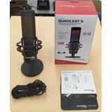 Micrófono Usb Rgb Hyper X Quadcast S Gamming Black 