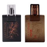 Perfume Linha Lattitude Hinode Stamina 100ml + Expedition 100ml Masculino