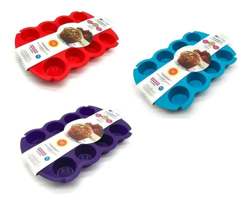 Molde Muffin X12 Silicona Color Siosi Pettish  Online