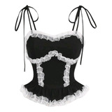 Top Corset Encaje Shein Importado Tendencia Aesthetic 